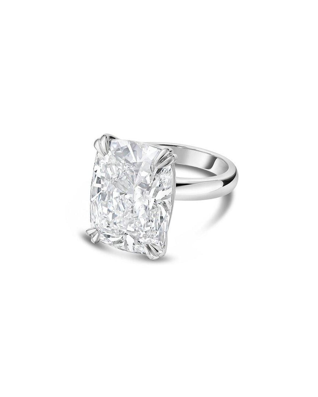 Diana M White Diana M. Platinum 12.00 Ct. Tw. Lab-Grown Diamond Solitaire Ring