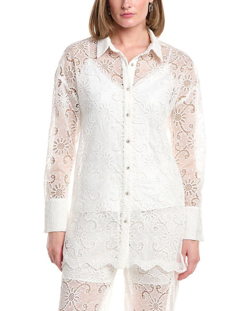 FLORA BEA NYC White Elowyn Shirt