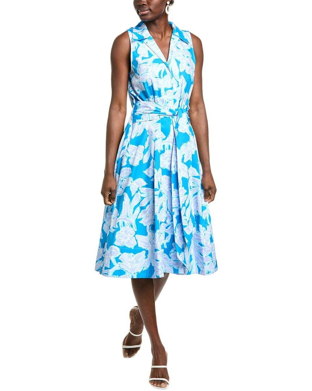 Natori Blue Misty Floral Maxi Dress
