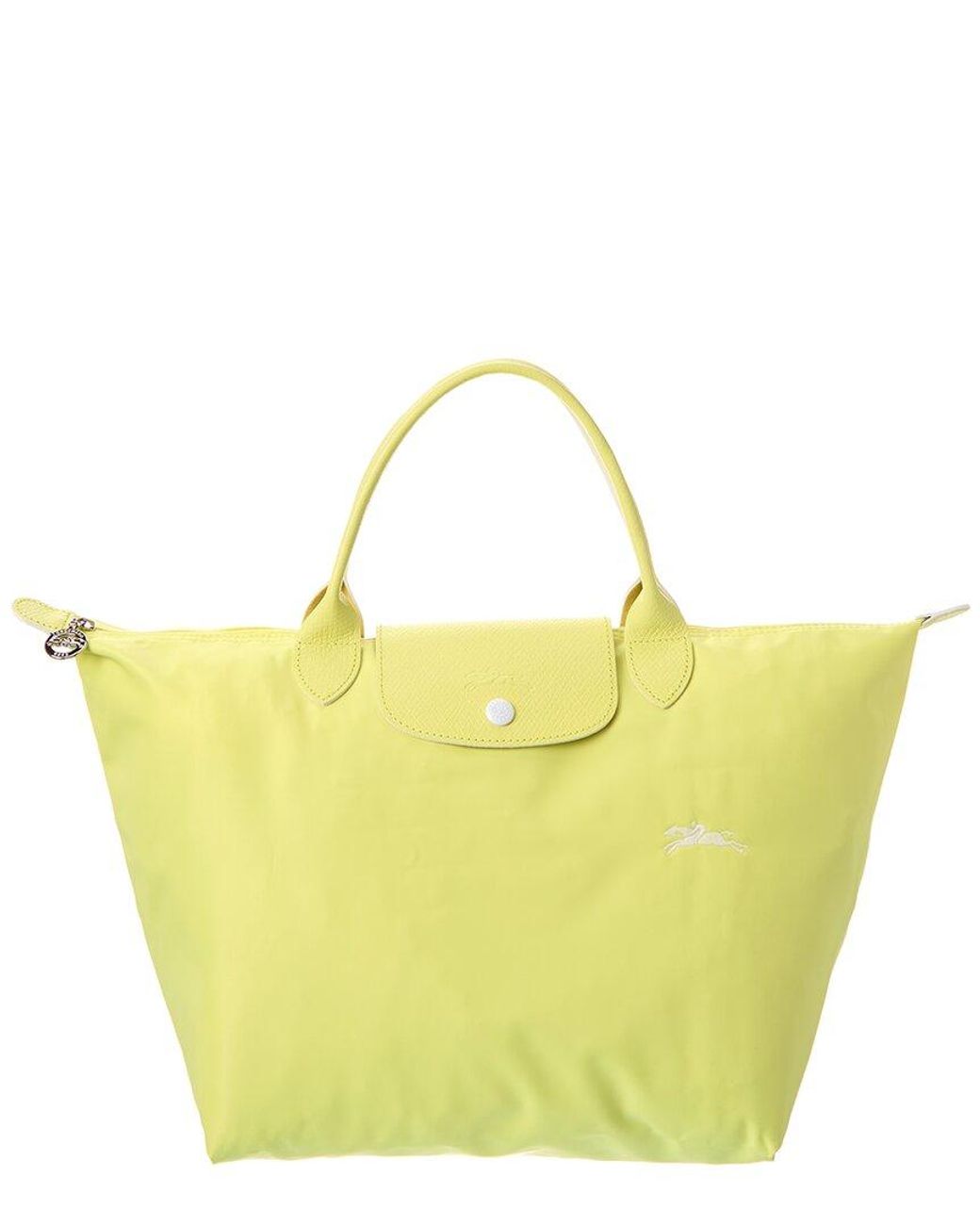 Longchamp mini Le Pliage LGP logo-embossed leather tote bag