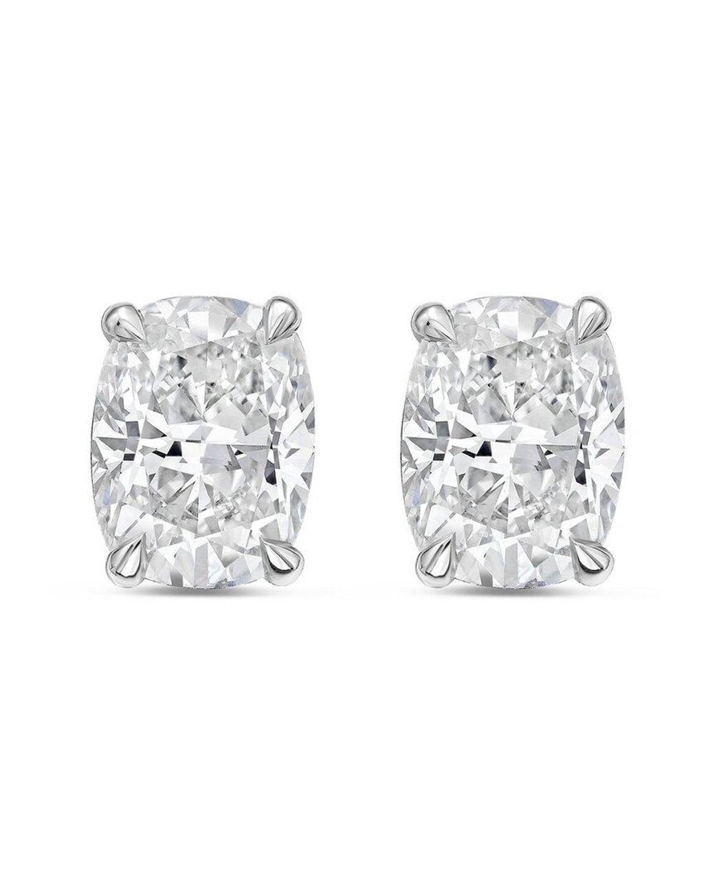 Diana M Metallic Diana M. 14K 12.00 Ct. Tw. Lab-Grown Diamond Stud Earrings