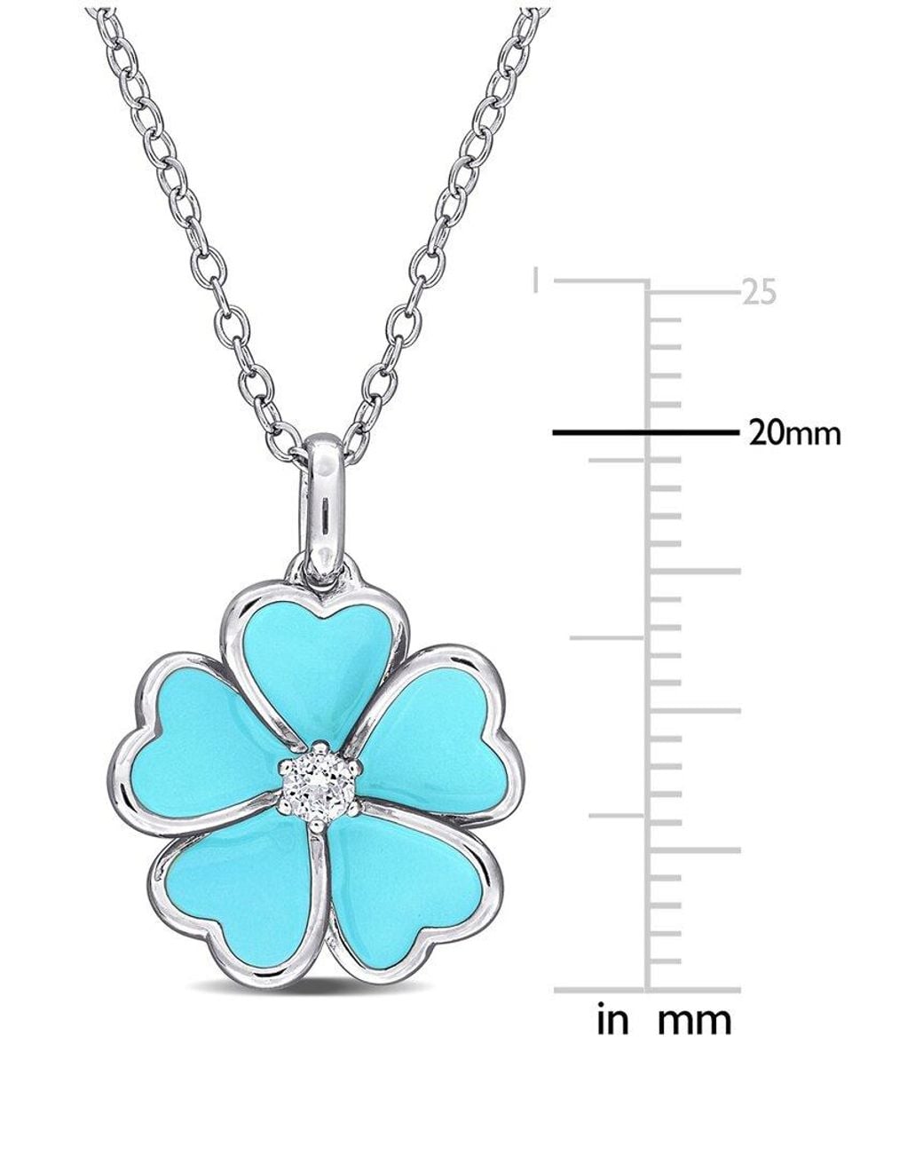 Rina Limor Blue 0.08 Ct. Tw. Topaz Pendant