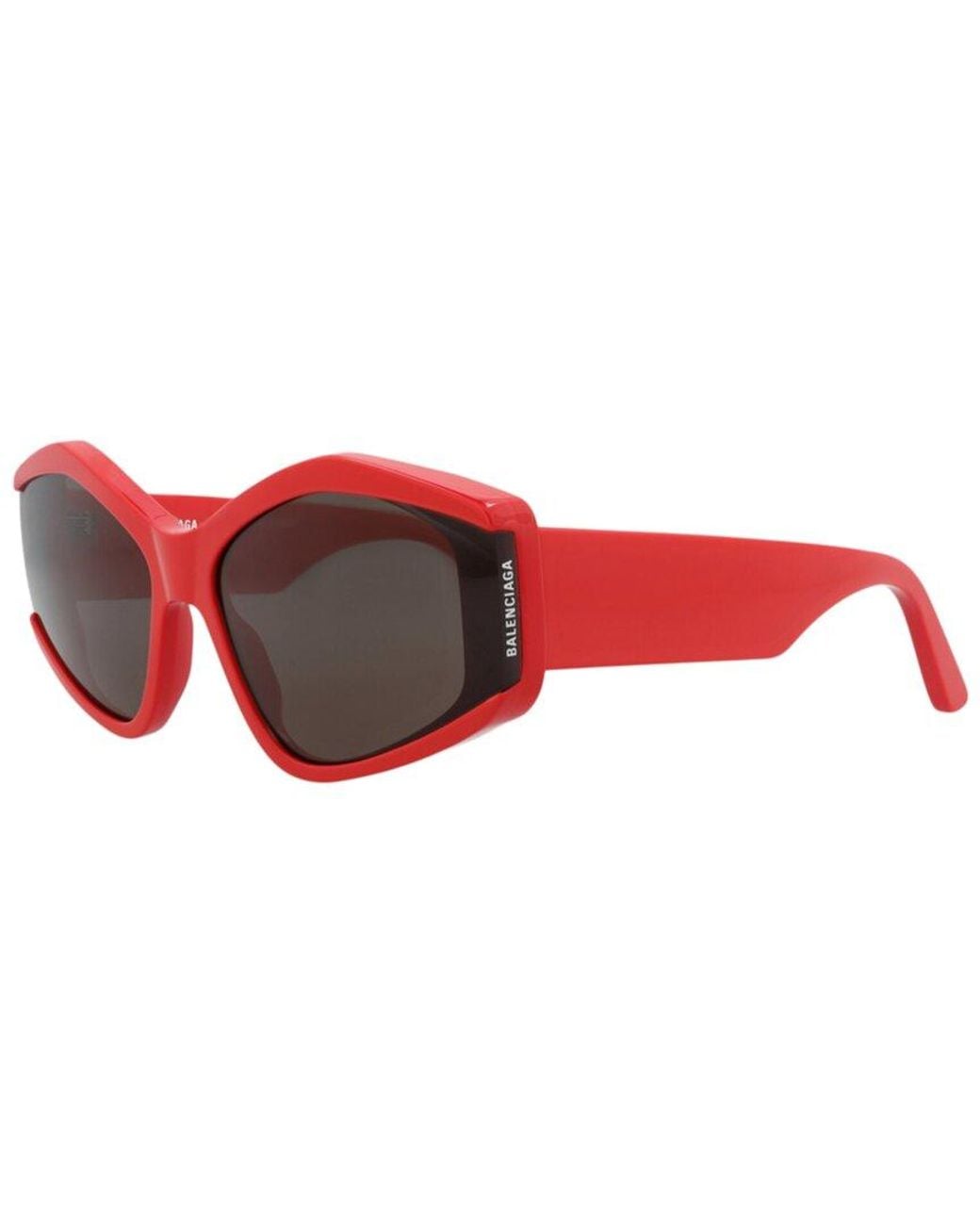 Balenciaga Red Bb0302S 66Mm Sunglasses