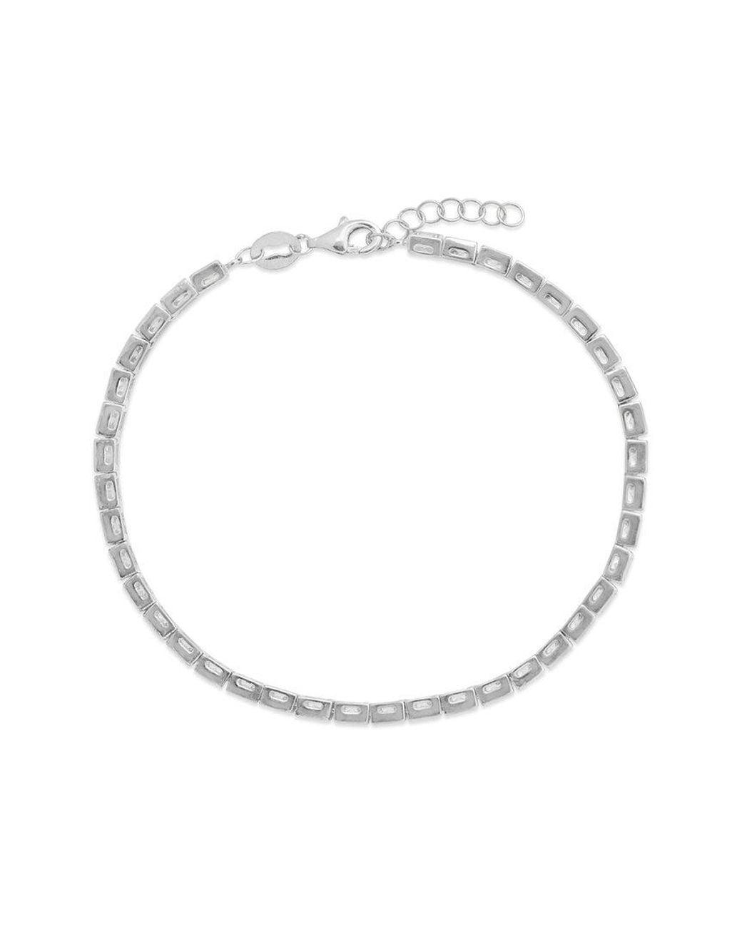 Sterling Forever White Rhodium Plated Christina Bracelet