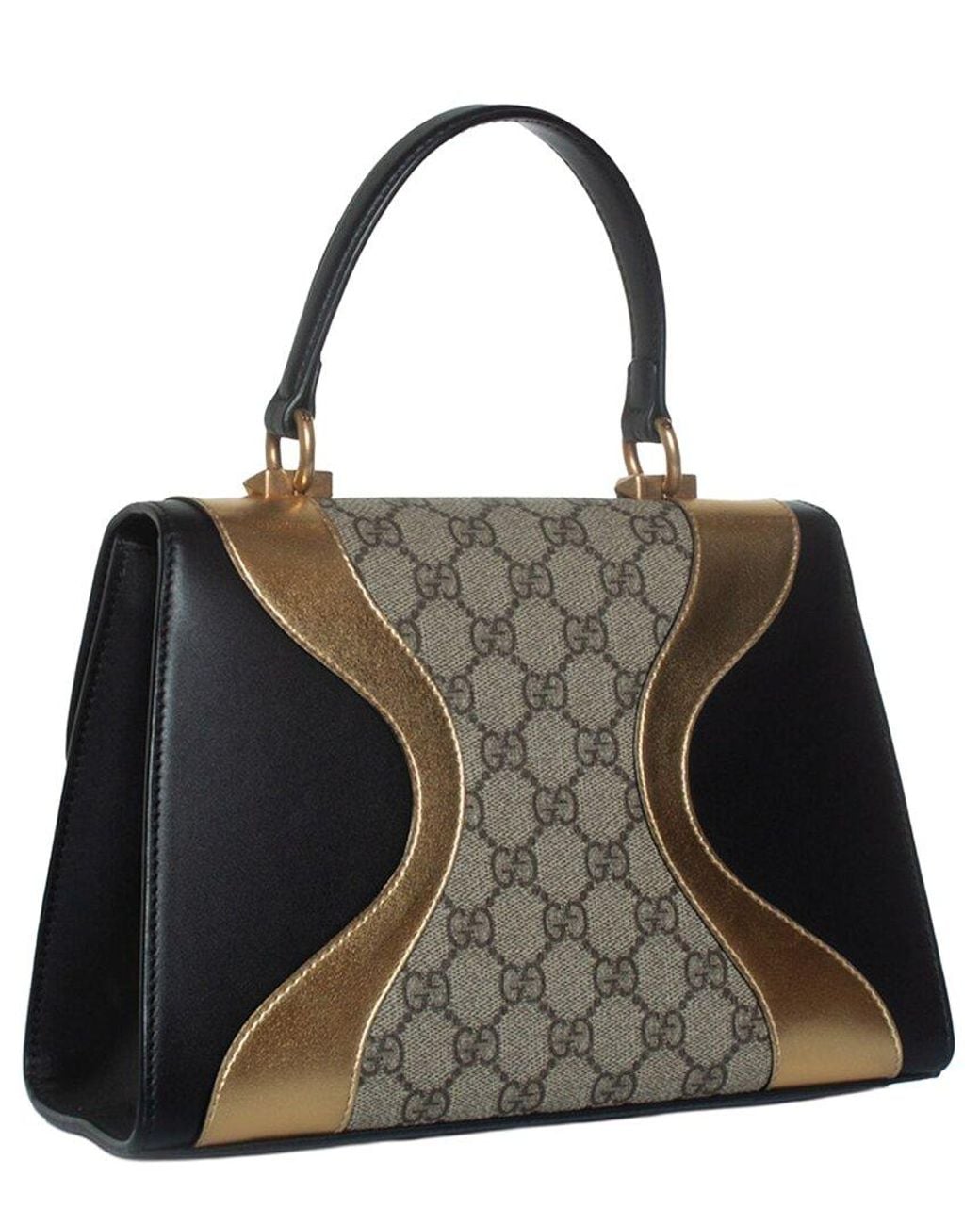 Gucci Black Gg Supreme Canvas Osiride Top Handle Bag (Authentic Pre-Loved)