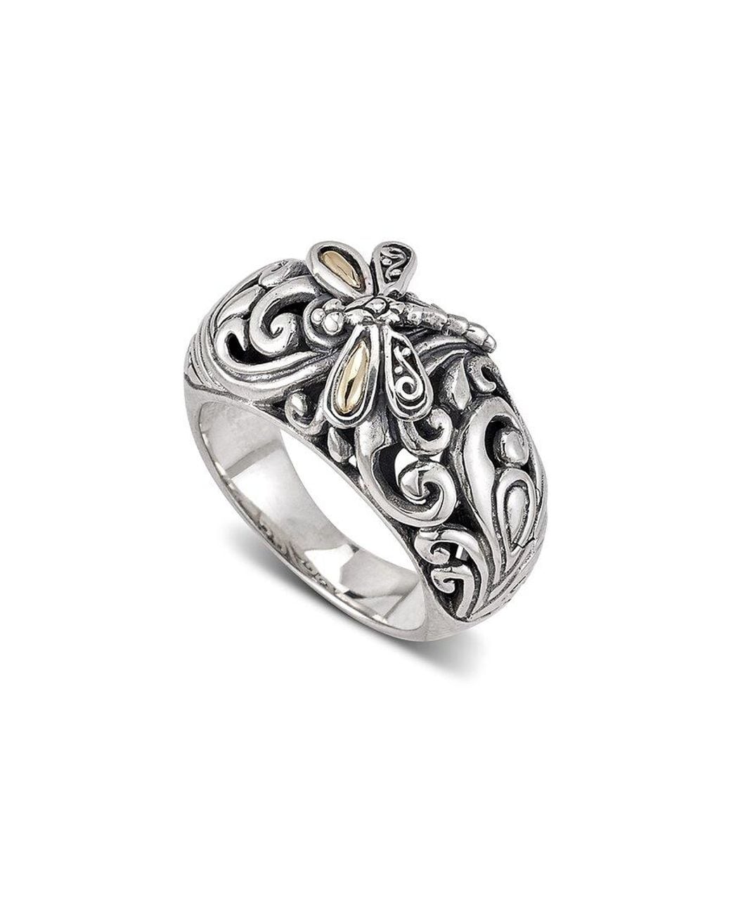 Samuel B. White Silver Filigree Dragonfly Ring