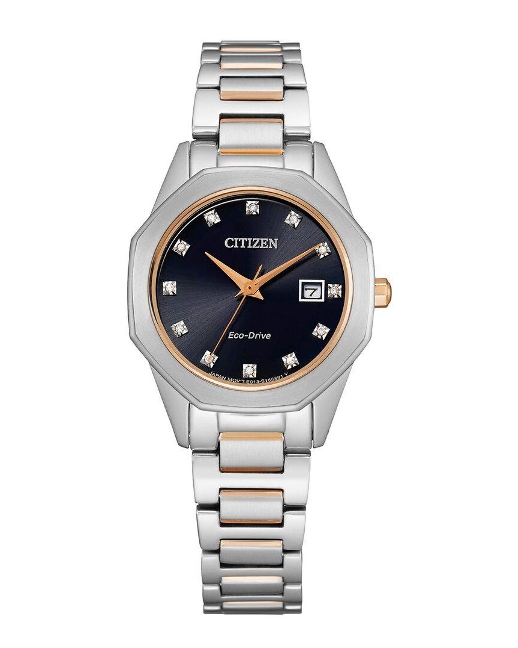 Citizen Corso Diamond Eco drive Diamond Watch in Metallic Lyst Canada
