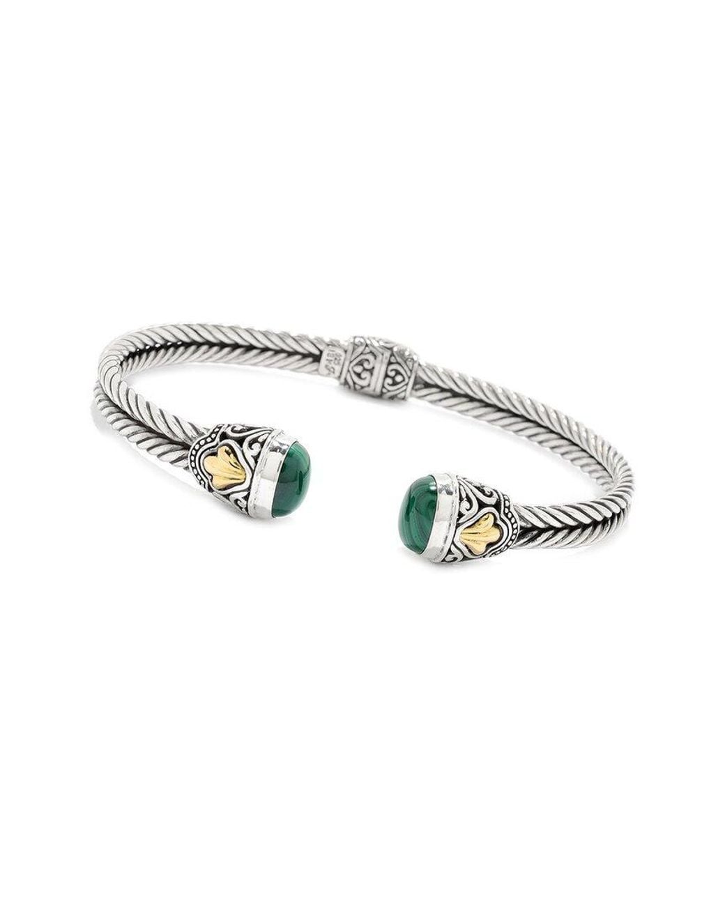 Samuel B. Metallic 18K Malachite Bracelet