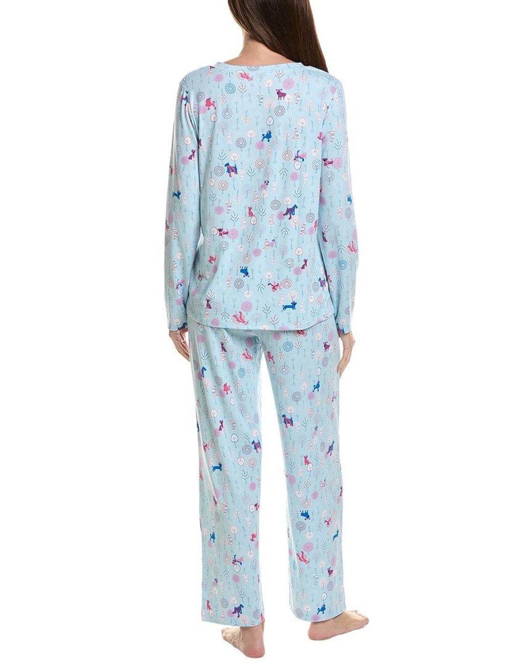 Hue Blue 2Pc Timeless Jersey Pajama Set