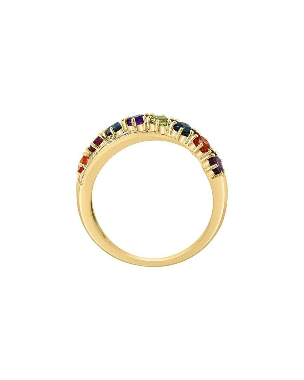 Effy Fine Jewelry Metallic 14K 1.20 Ct. Tw. Diamond & Gemstone Ring