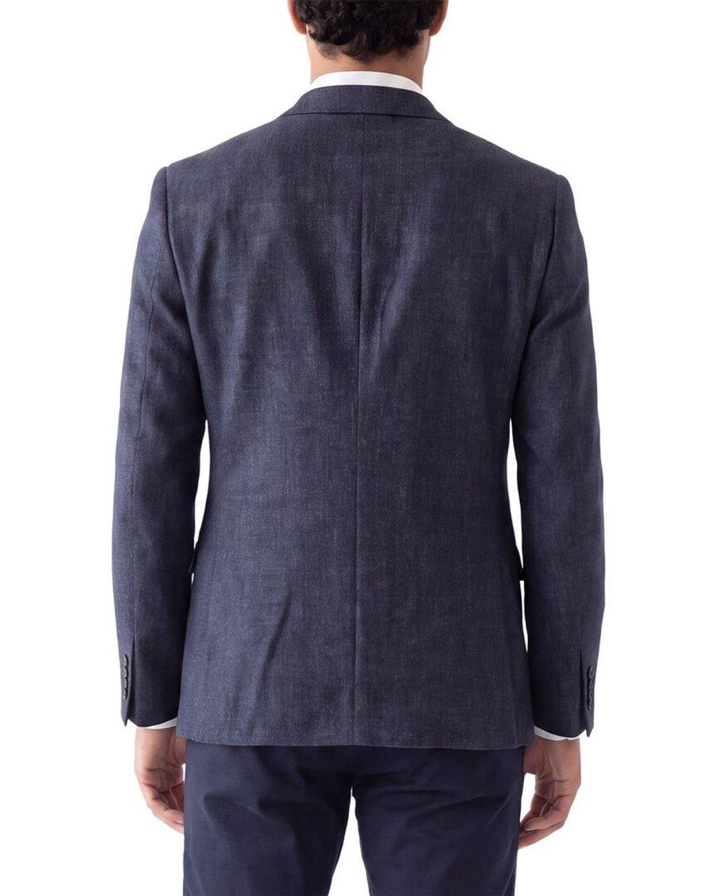 Corneliani Blue Cc Collection Virgin Wool Blazer for men