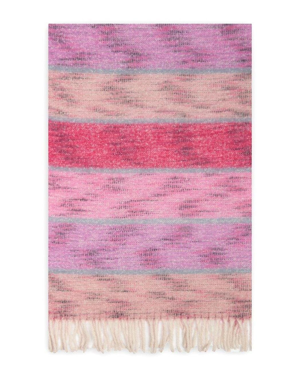 Saachi Red Cozy Oversized Fringe Scarf