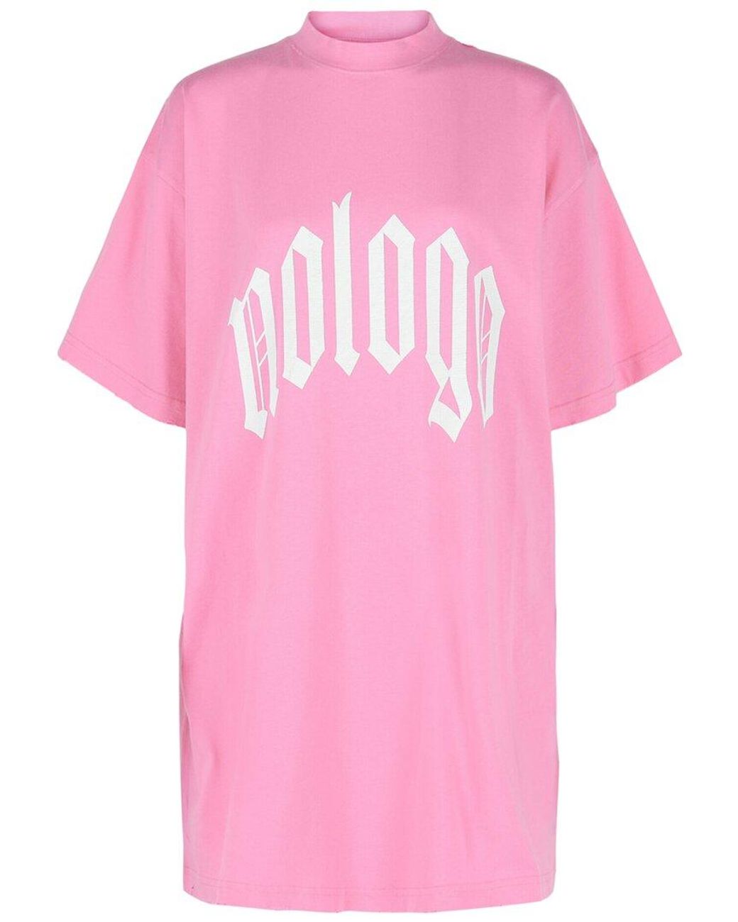 Balenciaga Pink Oversized No Logo T-Shirt