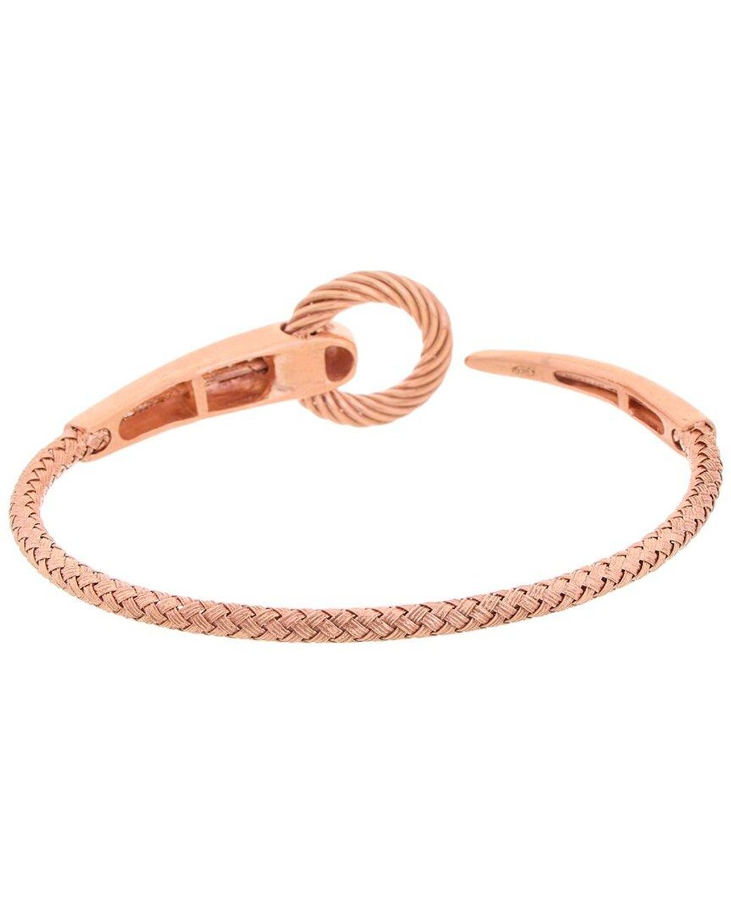 Meshmerise White 18K Vermeil 0.12 Ct. Tw. Diamond Mesh Bangle