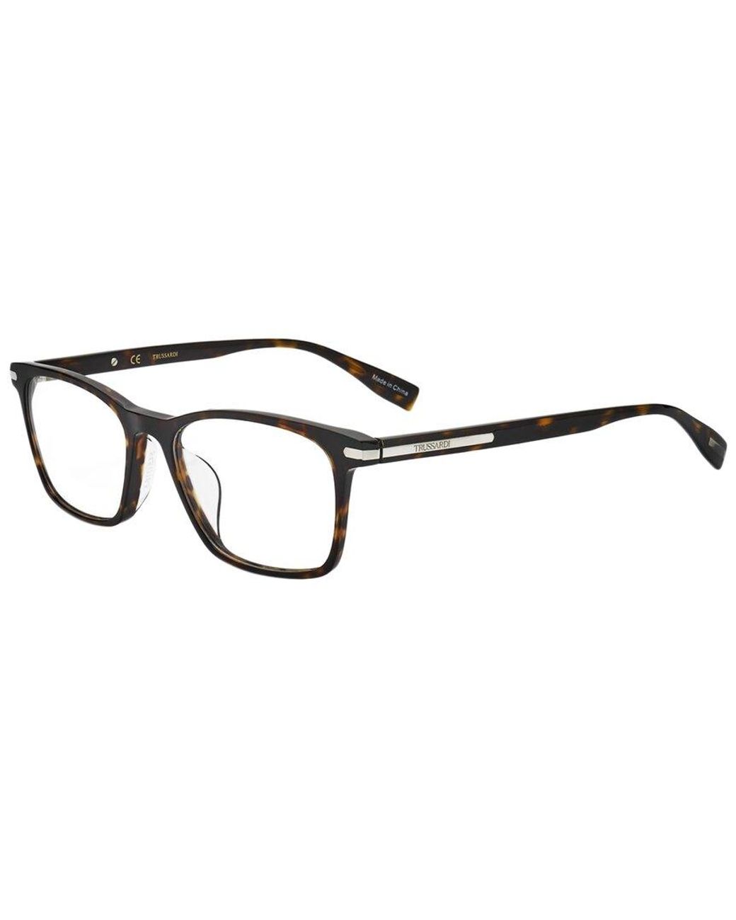 Trussardi Brown Vtr418F 50Mm Optical Frames for men
