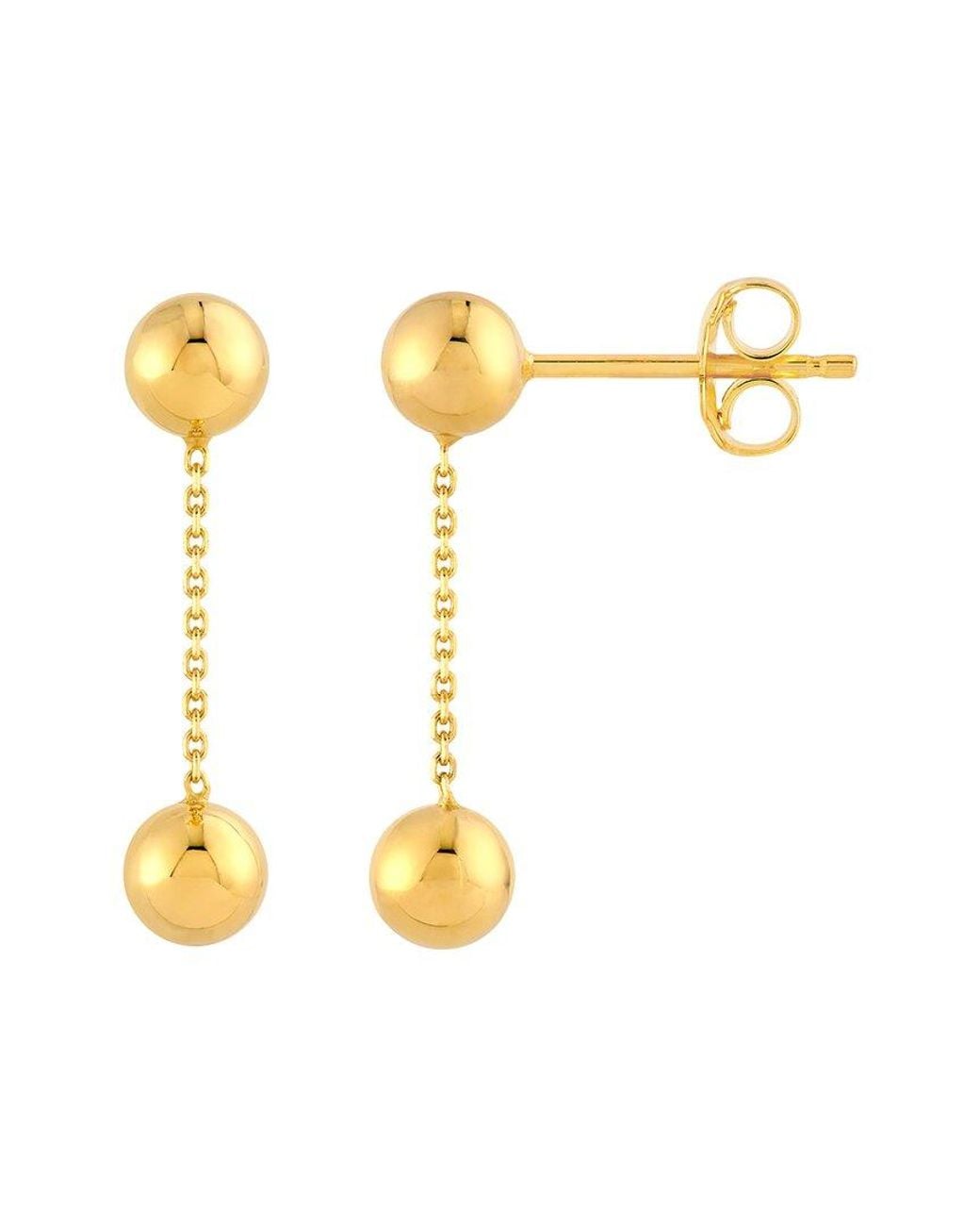 HAWLEY ST Metallic 14K Dangle Earrings