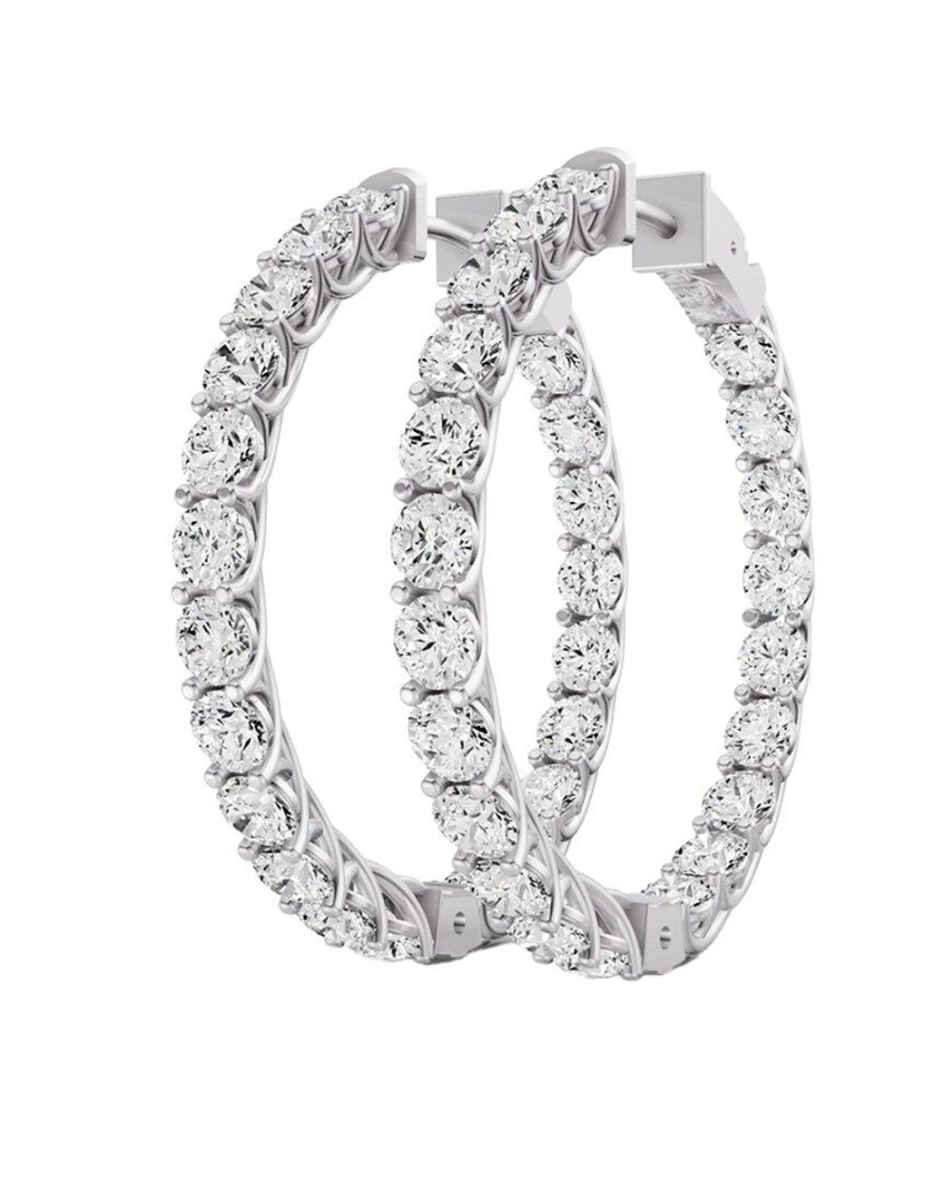 Diamond Select Cuts White 14K 10.00 Ct. Tw. Diamond Earrings