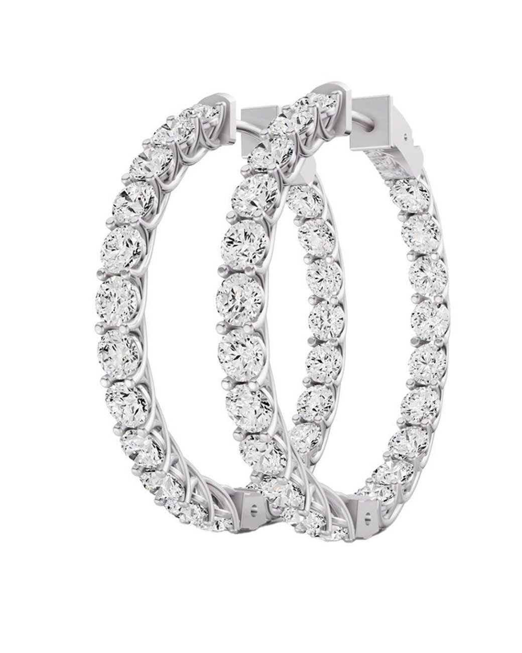 Diamond Select Cuts White 14K 8.00 Ct. Tw. Diamond Earrings