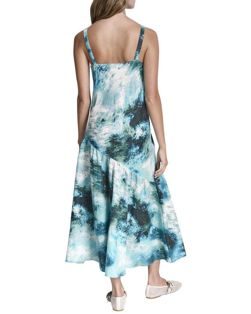 DKNY Blue Linen Dress