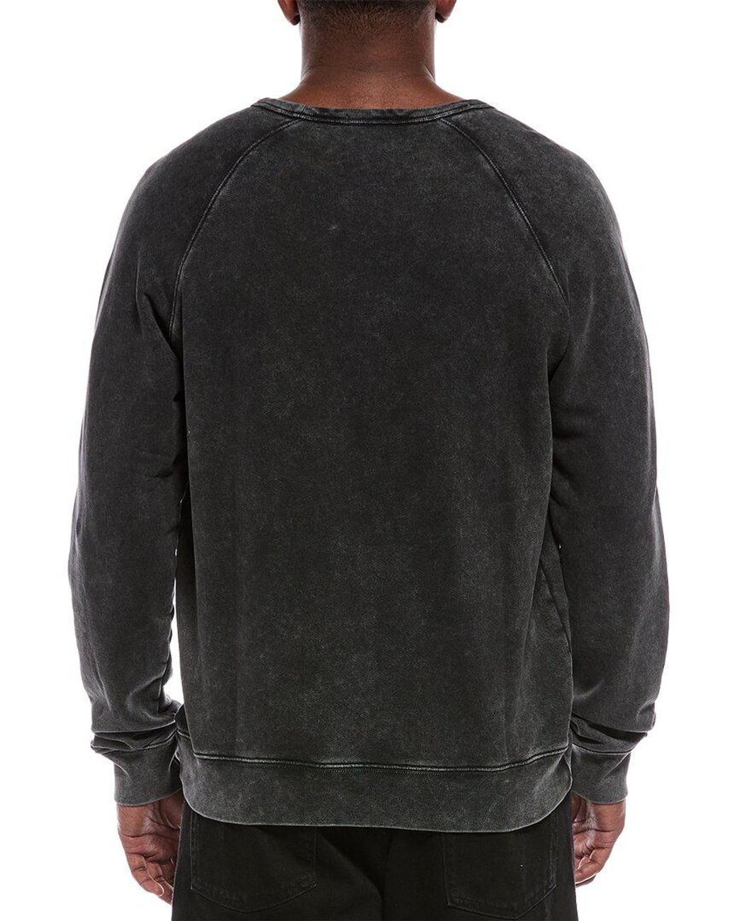 ATM Black French Terry Pigment Wash Sweatshirt for men