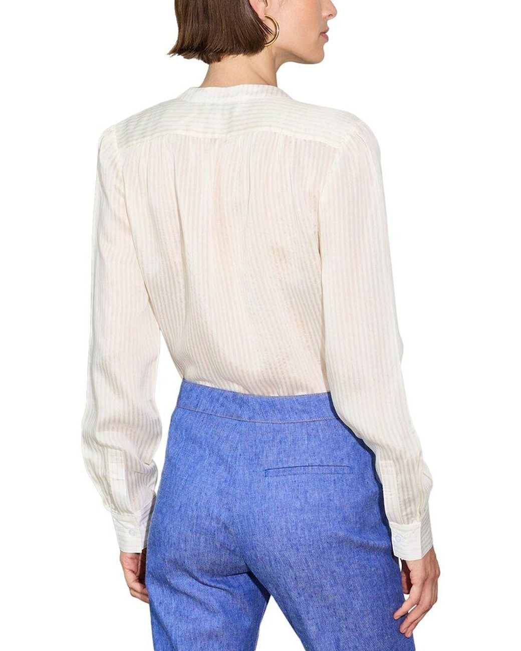 Câllas White Olympia Silk-Blend Shirt