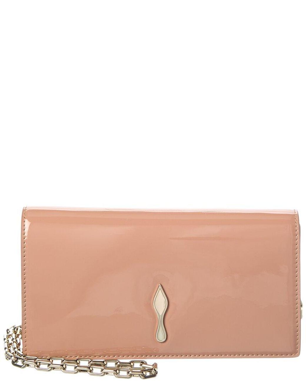 Christian Louboutin Natural Bettina Patent Clutch