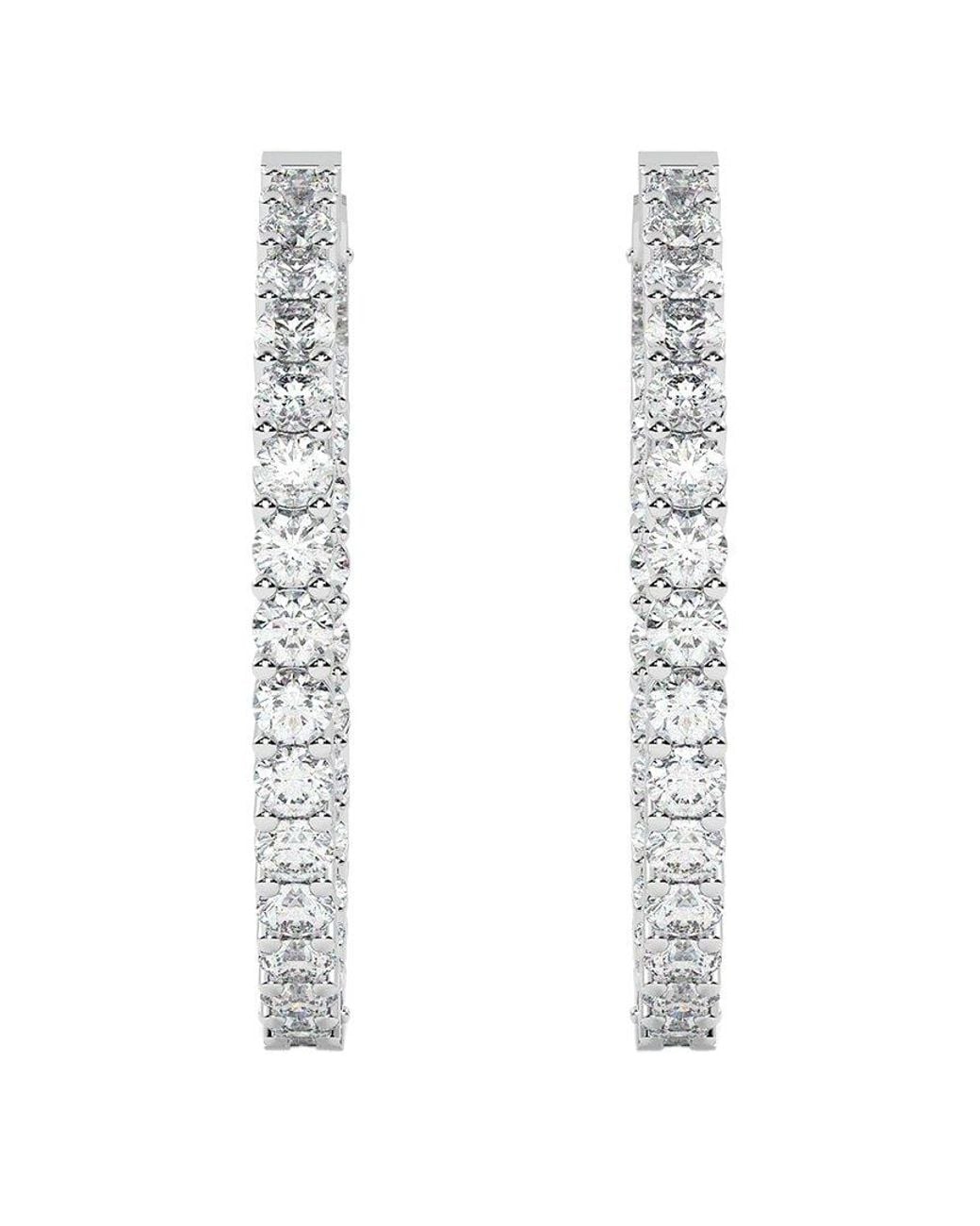 Diamond Select Cuts Metallic 14K 5.00 Ct. Tw. Diamond Earrings