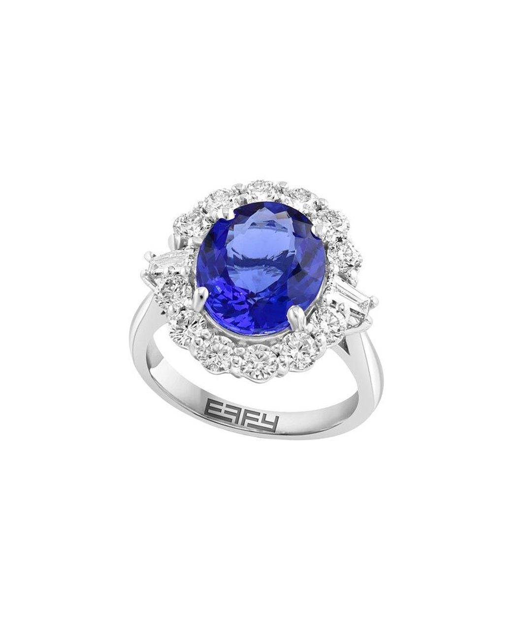 Effy Fine Jewelry Blue 14K 6.10 Ct. Tw. Diamond & Tanzanite Ring