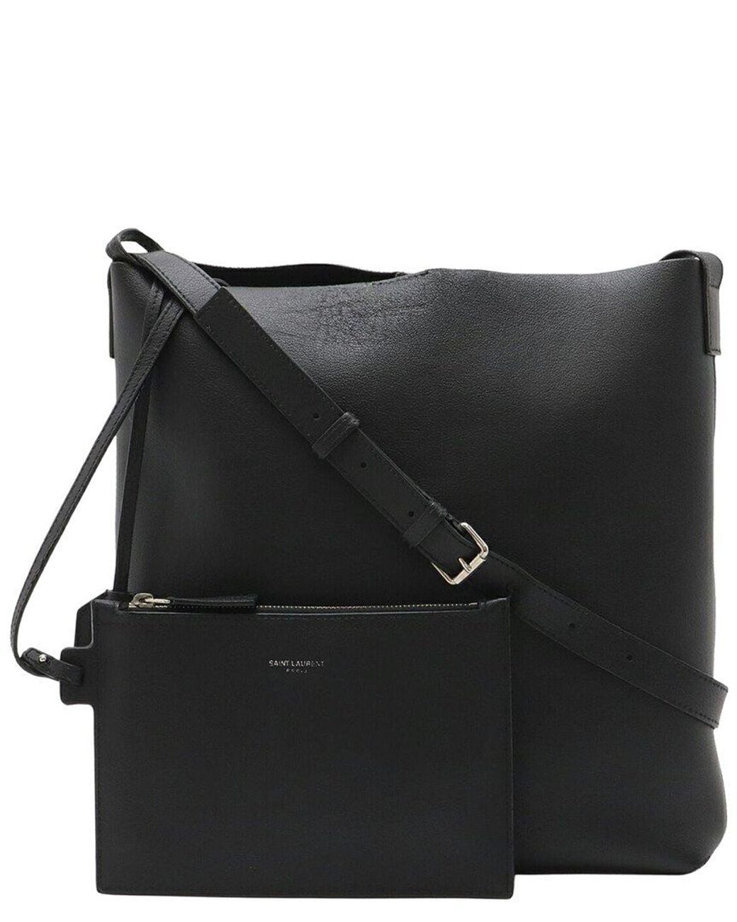 Saint Laurent Black Calfskin Shoulder Bag (Authentic Pre-Loved)
