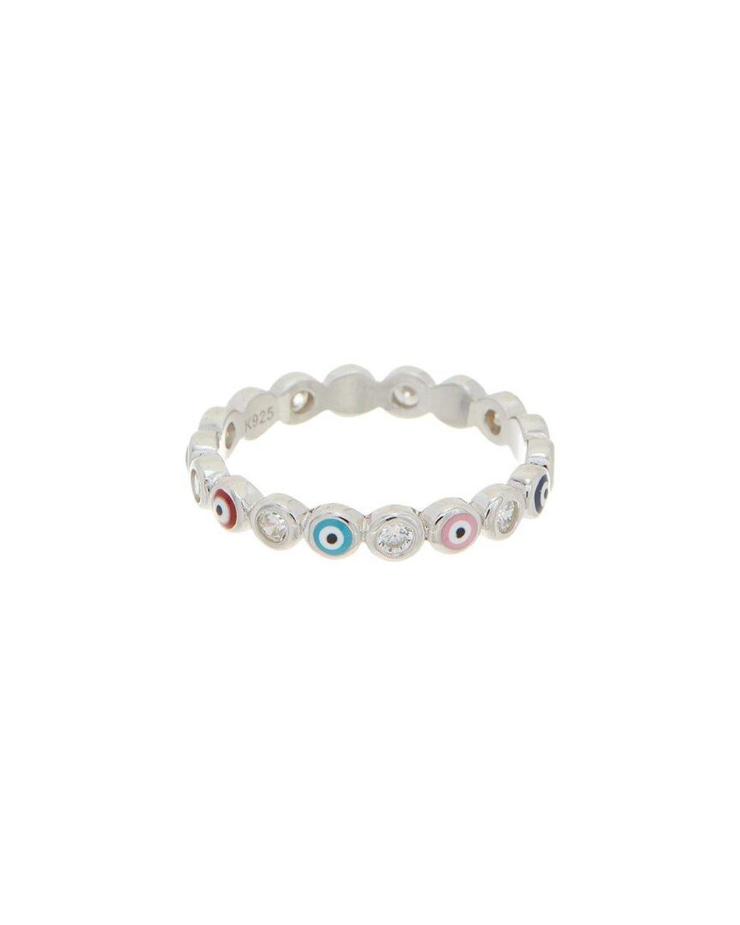 Meshmerise White 18K Over Cz Ring