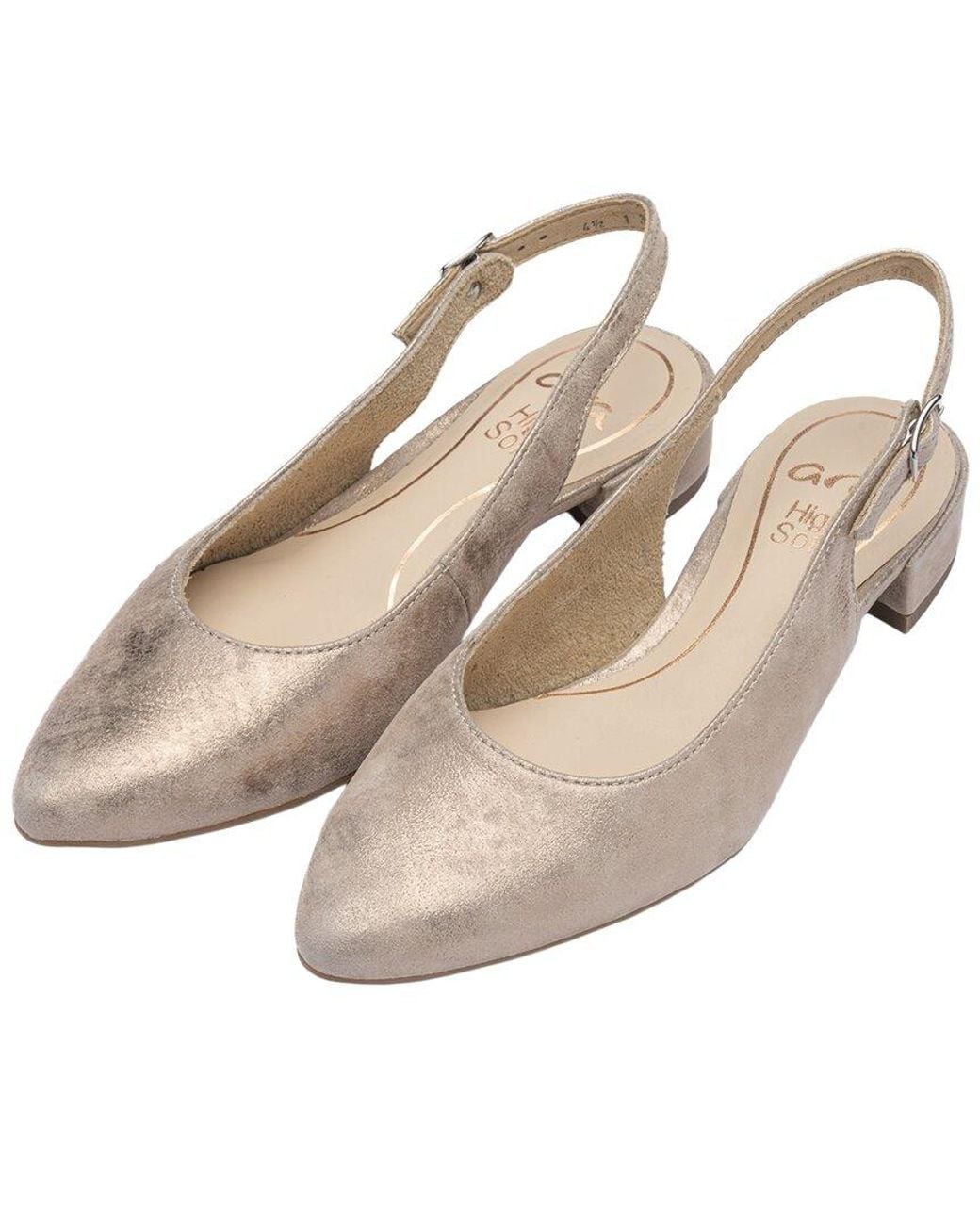 Ara Natural Pixie Leather Pump