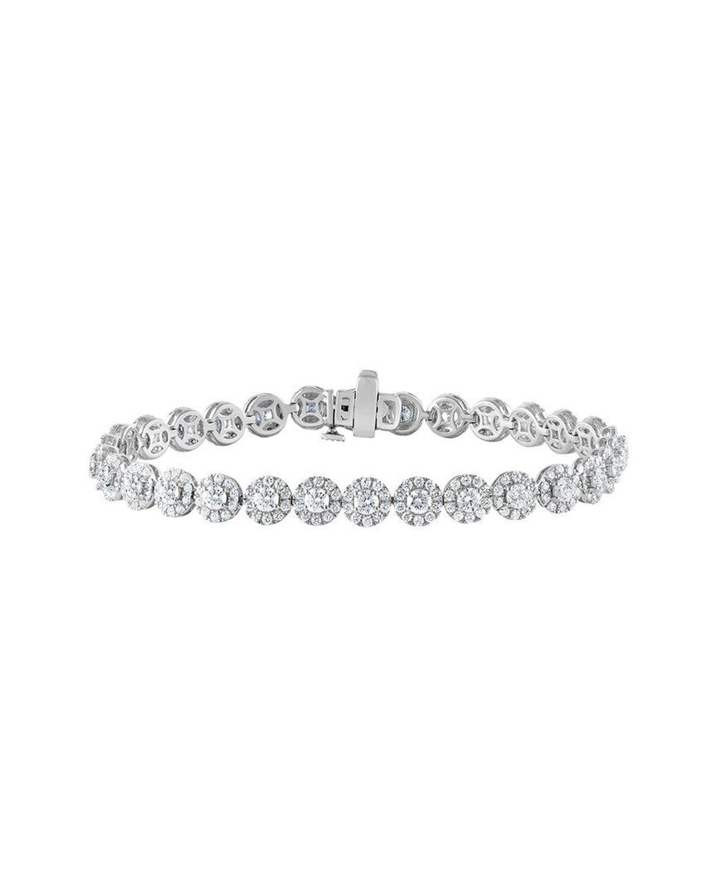 Lab Grown Diamonds White 14K 5.00 Ct. Tw. Lab-Grown Diamond Tennis Bracelet