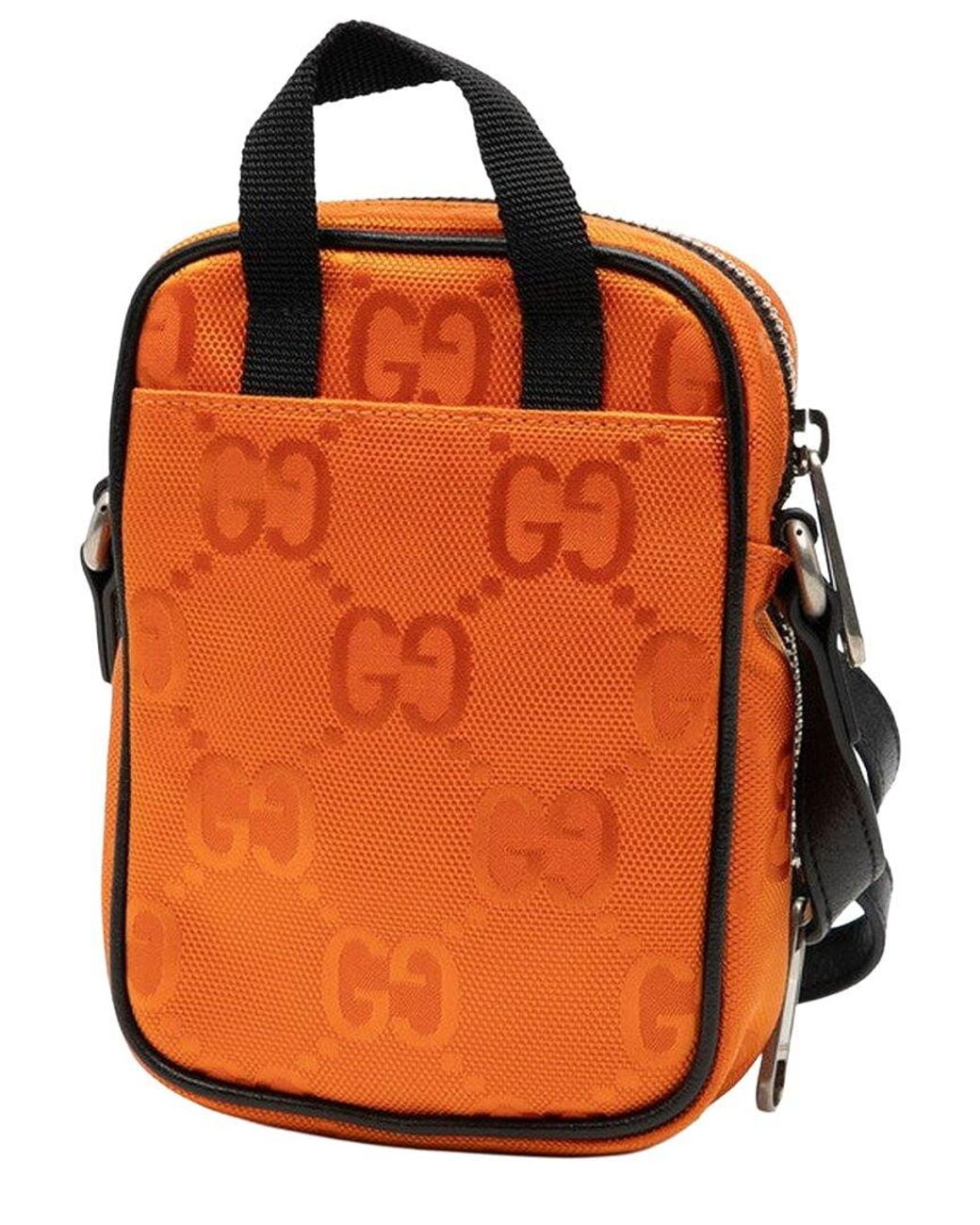 Gucci Orange Nylon Off The Grid Shoulder Bag (Authentic Pre-Loved)