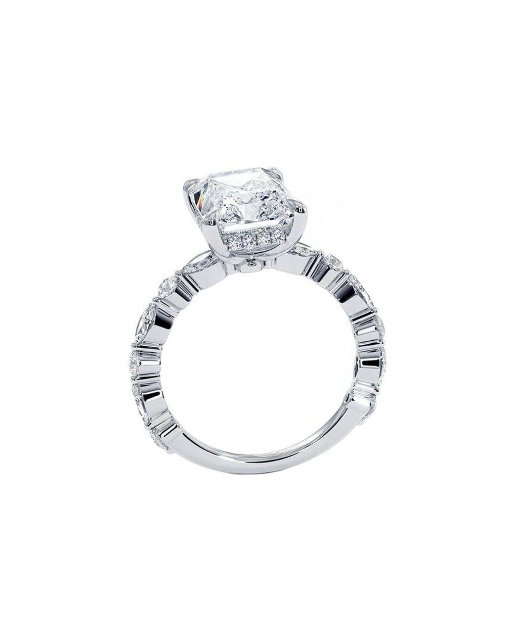 Lab Grown Diamonds White 14K.00 Ct. Tw. Lab-Grown Diamond Ring