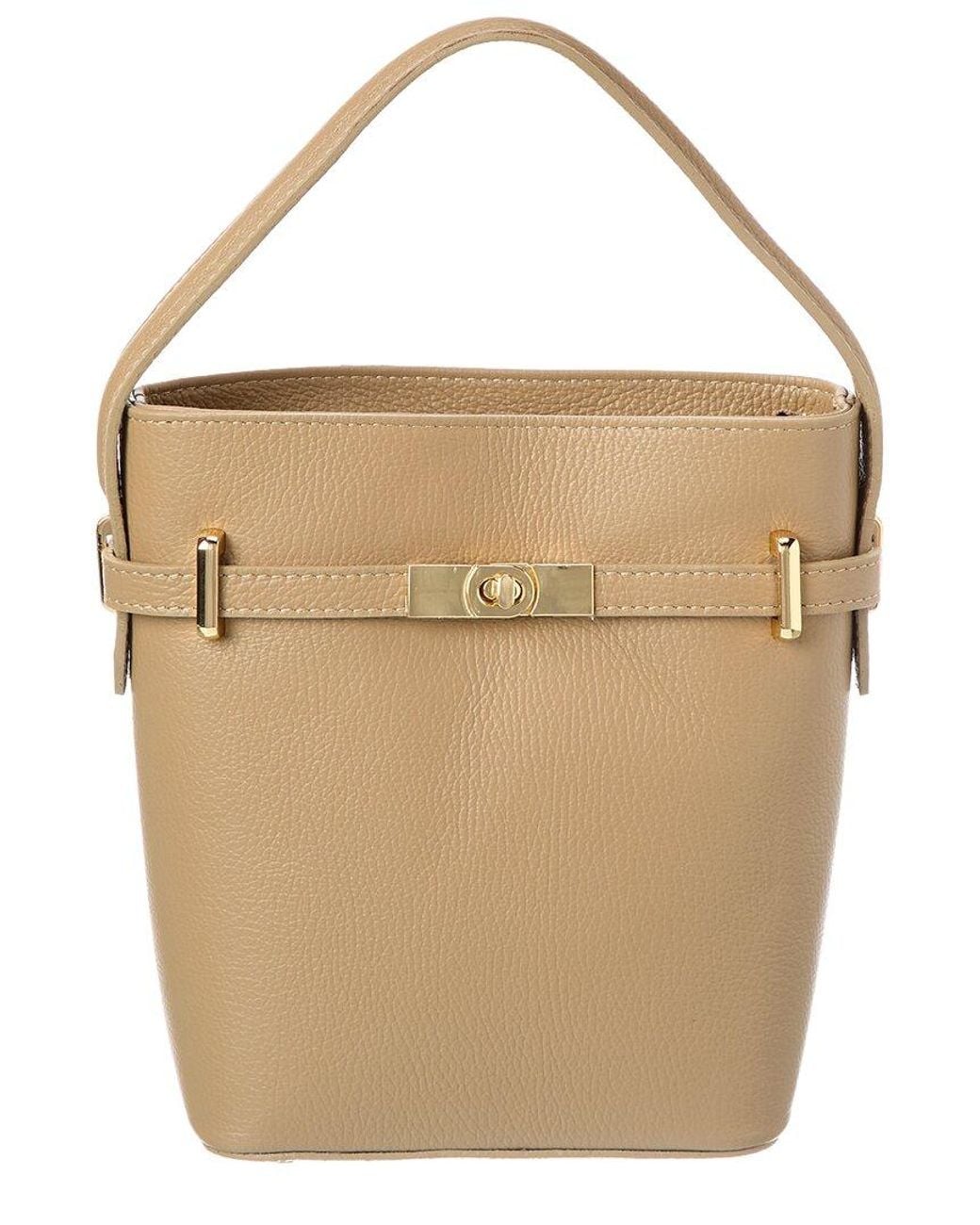 Isabella Rossetti Natural Chiara Leather Handbag