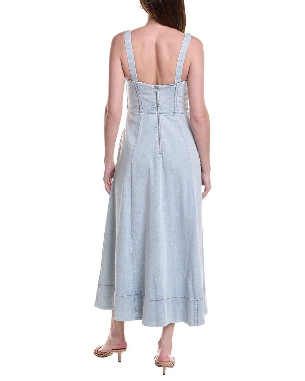 Bardot Blue Lilah Denim Midi Dress