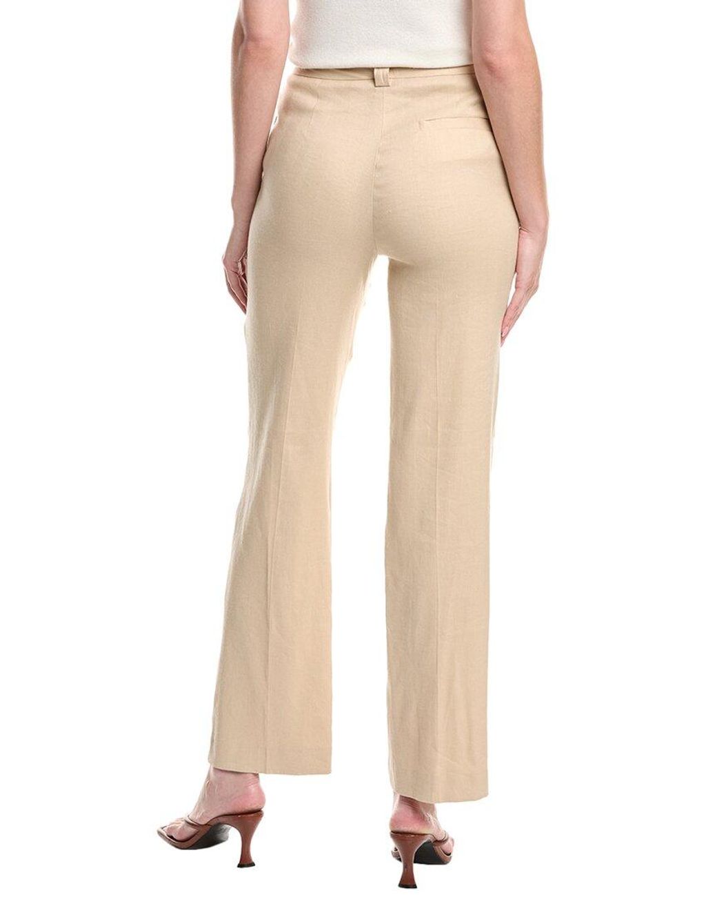 Maje Natural Linen-Blend Pant