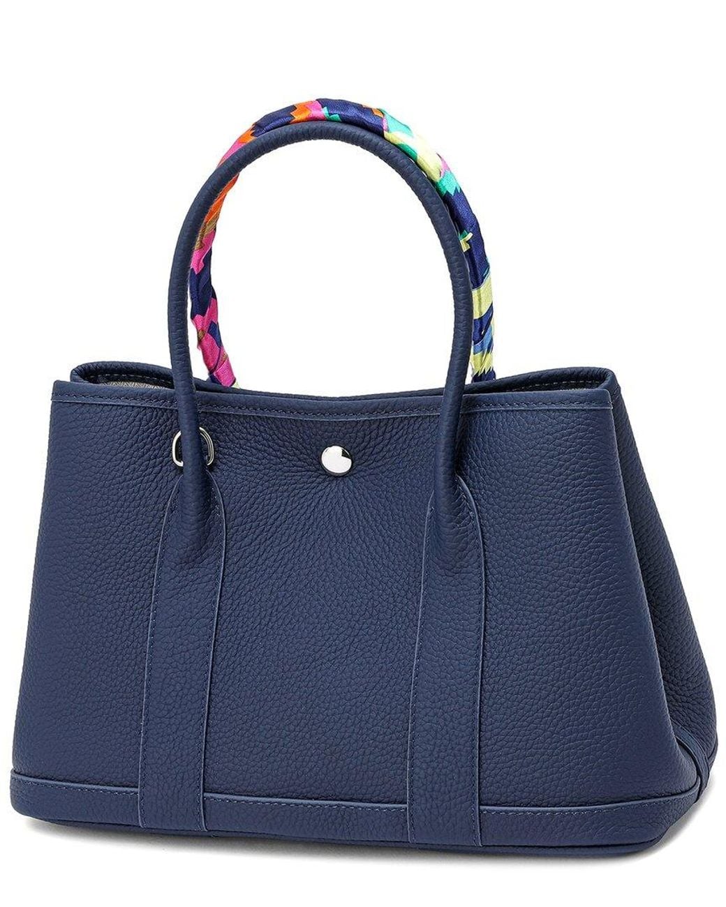 Tiffany & Fred Paris Blue Top-grain Leather Satchel