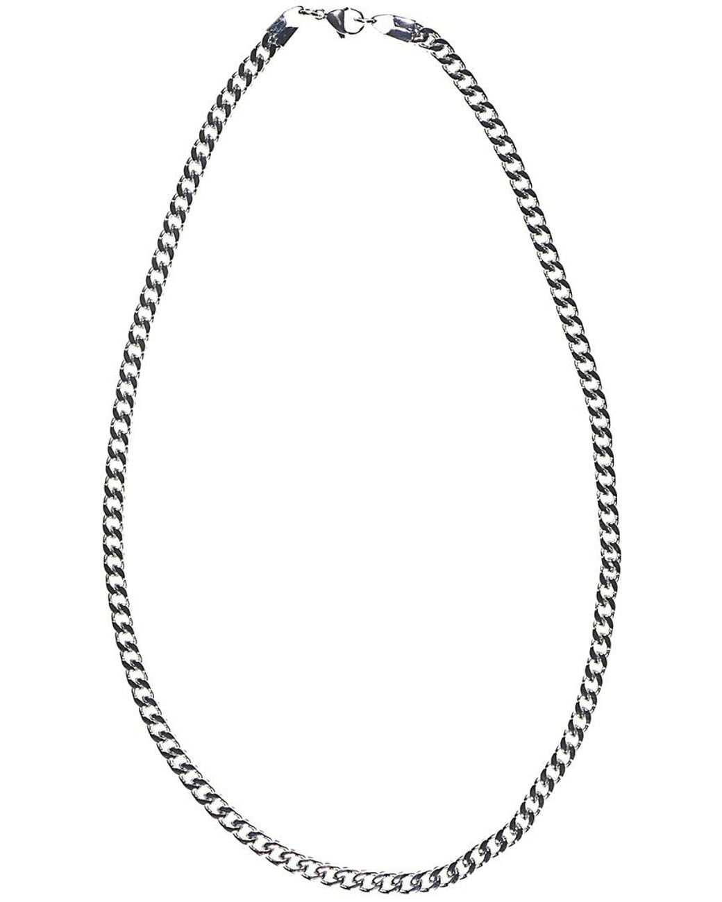 jean claude Metallic Dell Arte Stainless Steel Franco Weave Necklace for men