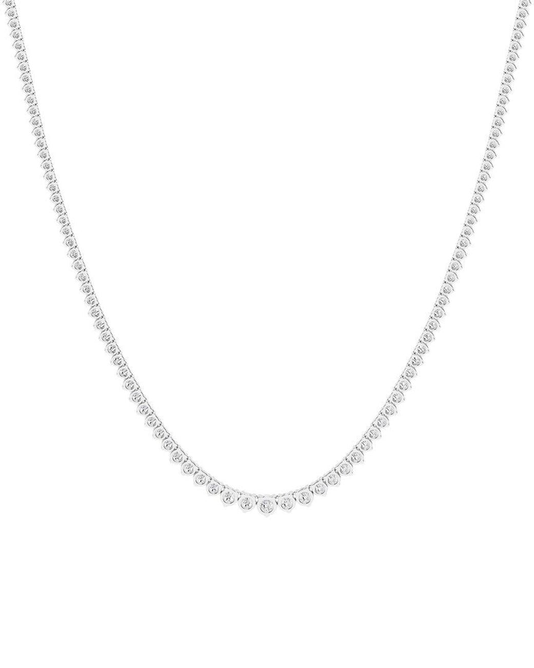 Lab Grown Diamonds White 14K 5.00 Ct. Tw. Lab-Grown Diamond Riviera Necklace