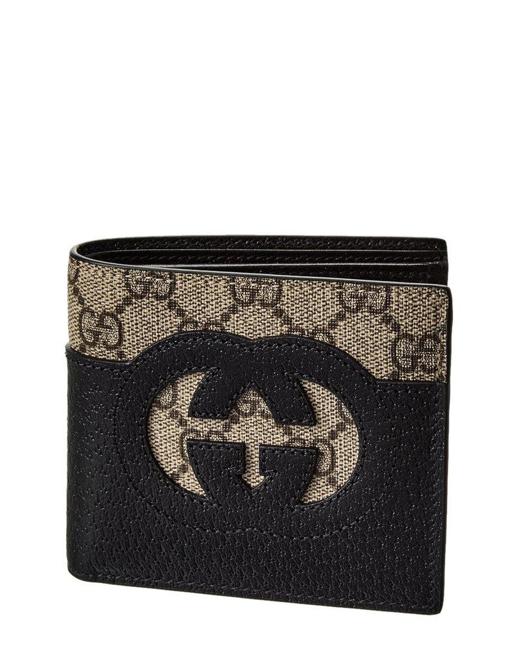 Gucci Gg Supreme Canvas Wallet - Black