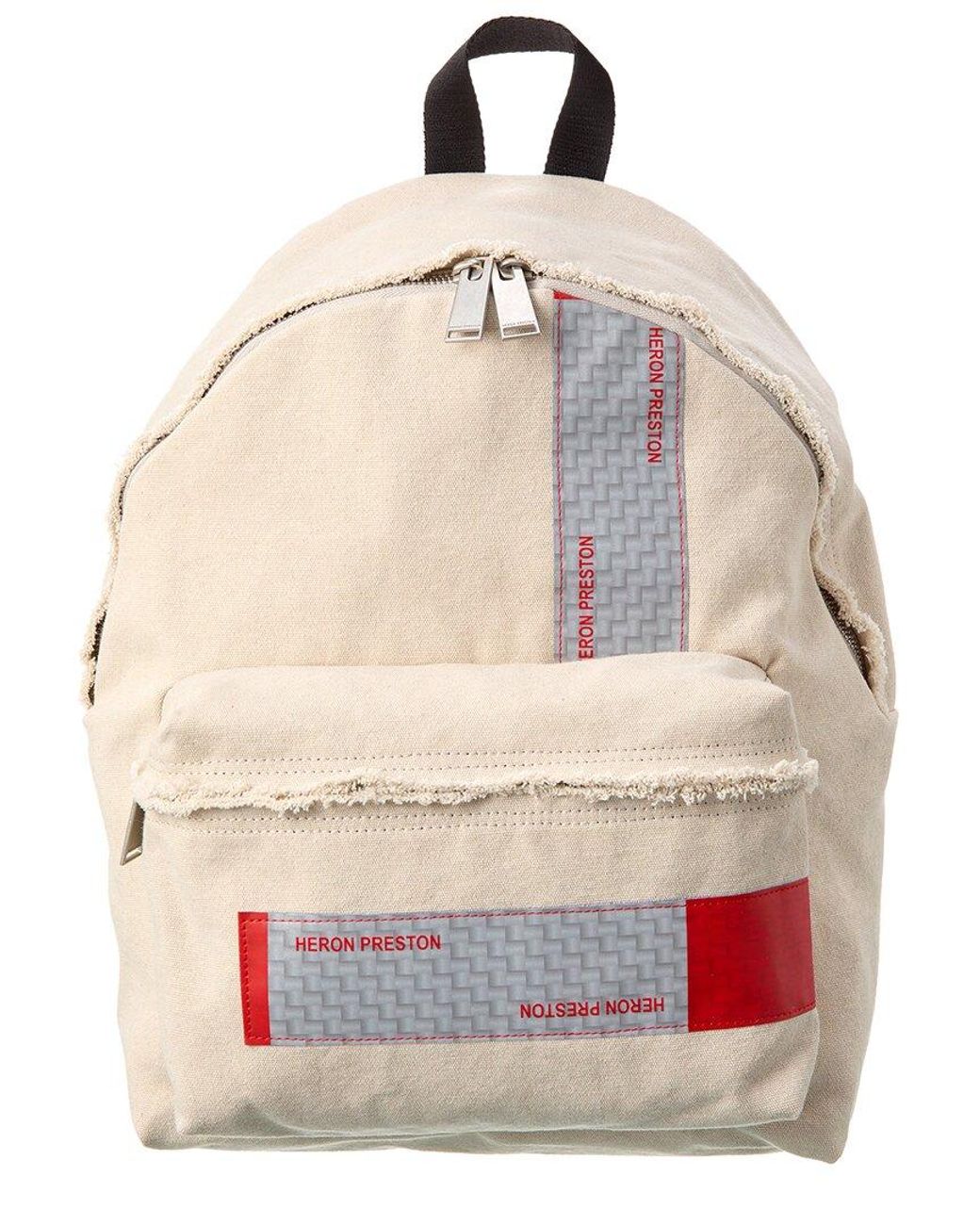 Heron Preston Natural Hp Tape Canvas Backpack for men