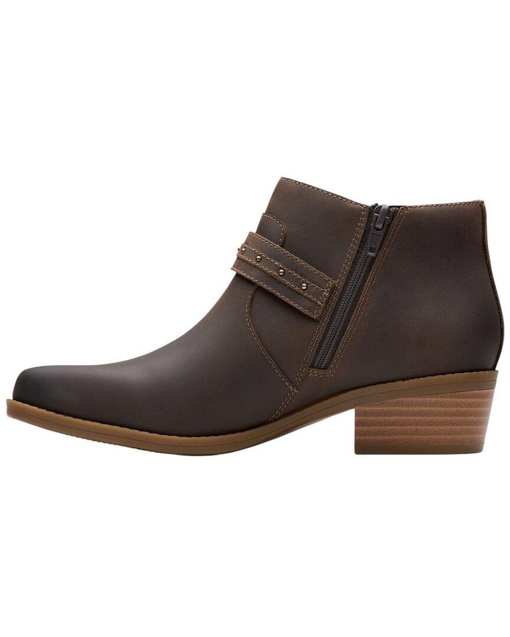 Clarks Brown Danyelle Wish Leather Boot