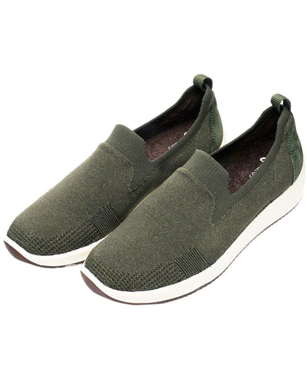 Ara Green Leena Suede-Trim Sneaker