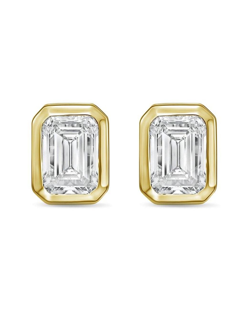 Diana M White Diana M. 14K 15.00 Ct. Tw. Stud Earrings