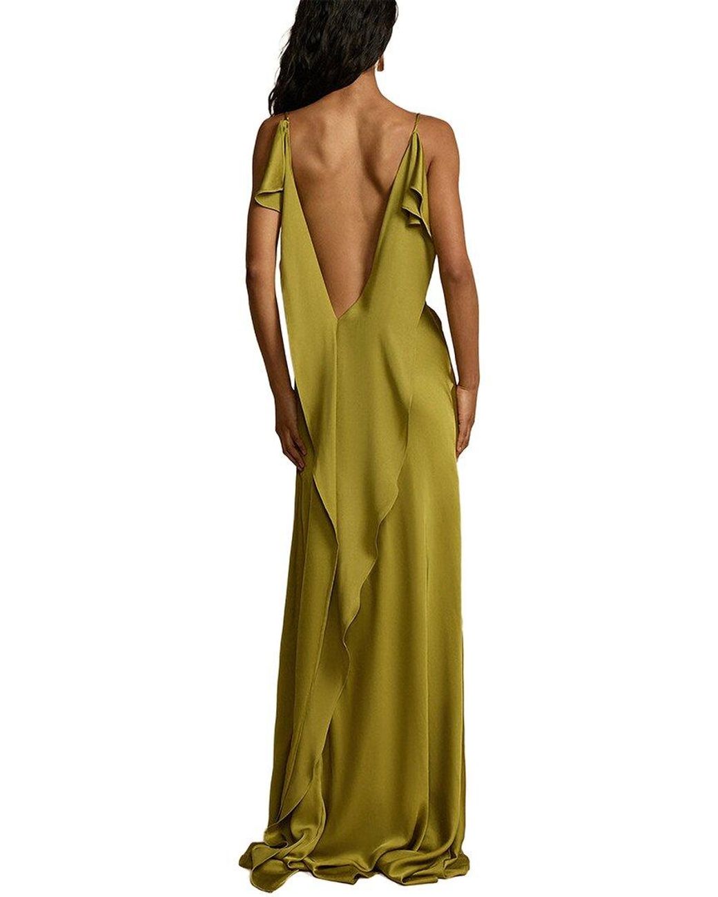 Ariele Tesoro Green Maxi Dress