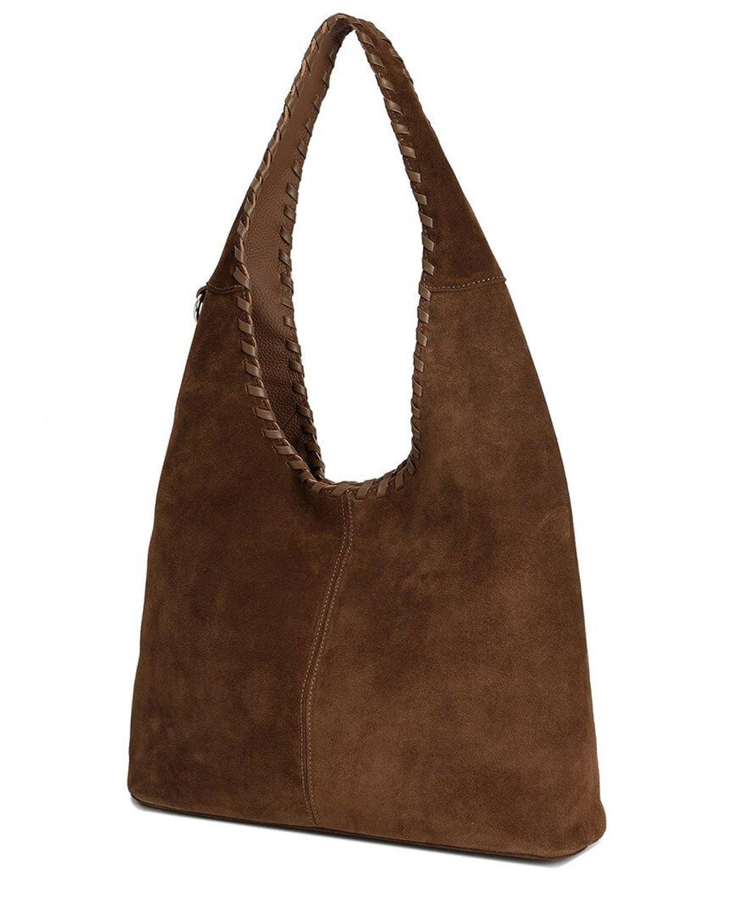 Tiffany & Fred Paris Brown Suede Hobo Bag