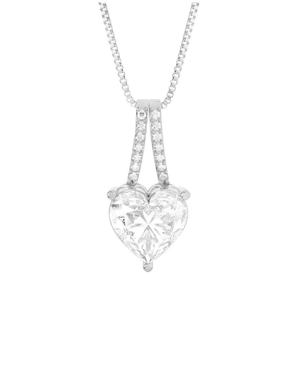 Amairah White 14K 5.00 Ct. Tw. Lab-Grown Diamond Pendant Necklace