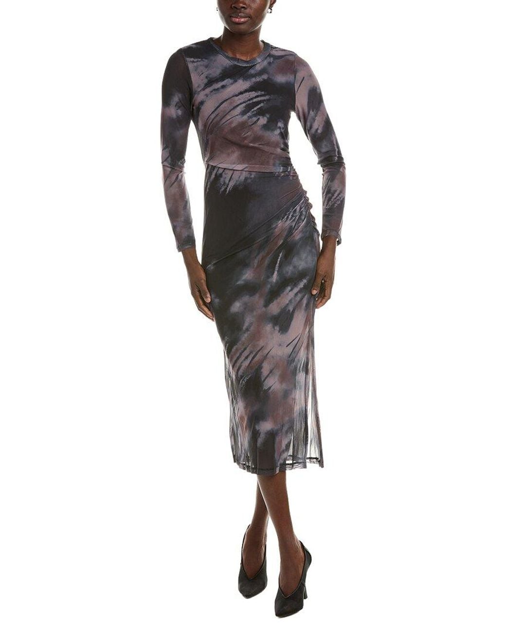 CHARLOTTE GREEN Black Midi Dress