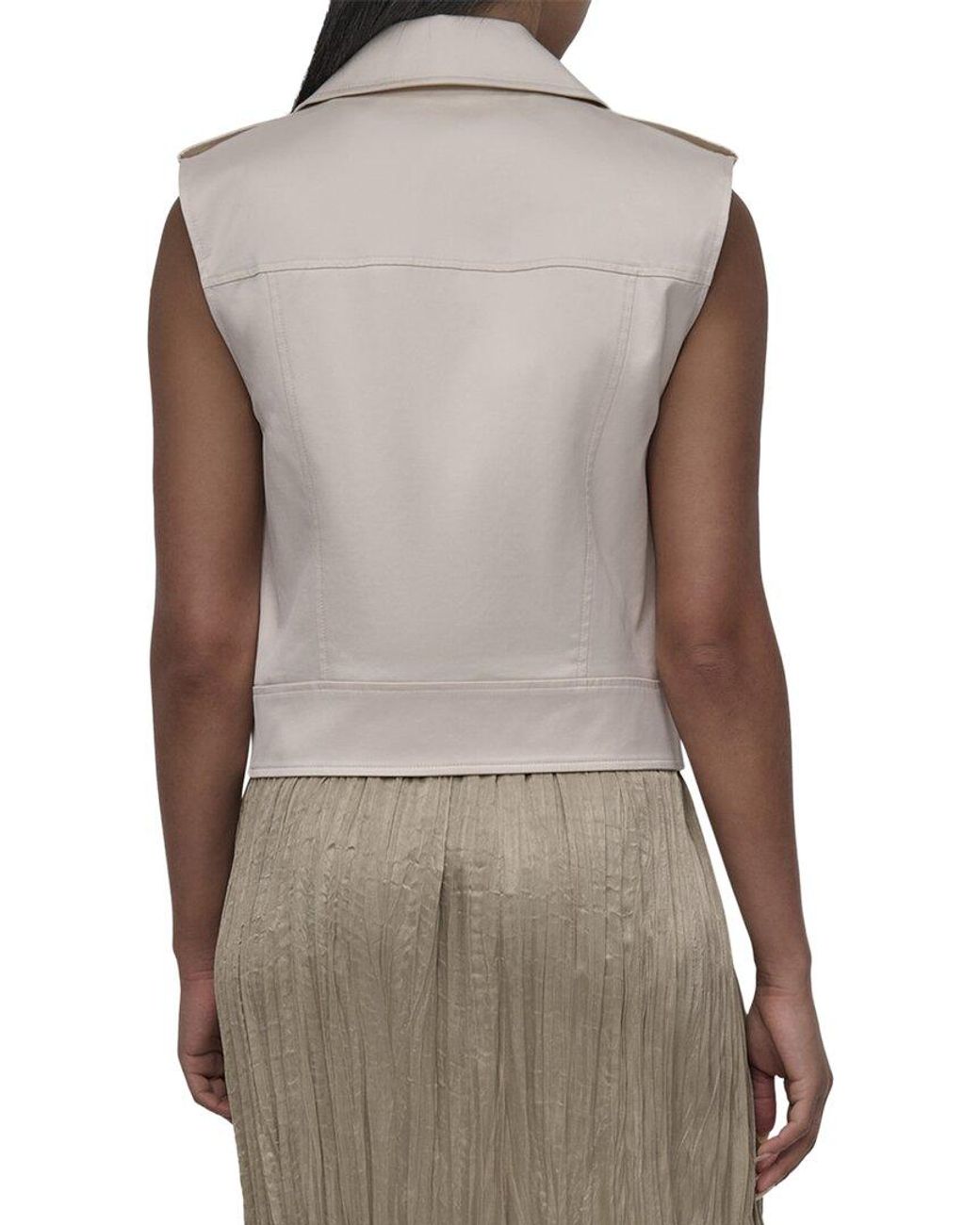 DKNY Gray Zipper Vest